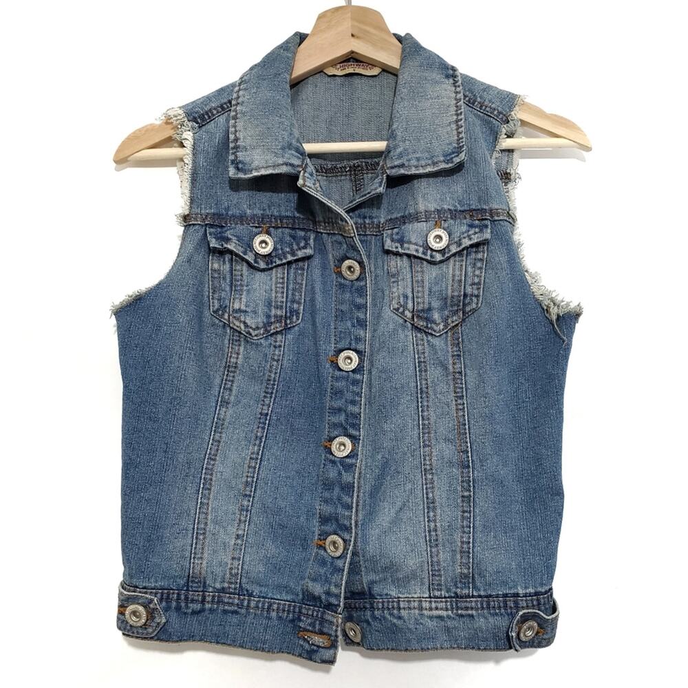 Highway Jeans | Denim Vest with Pockets Y2k